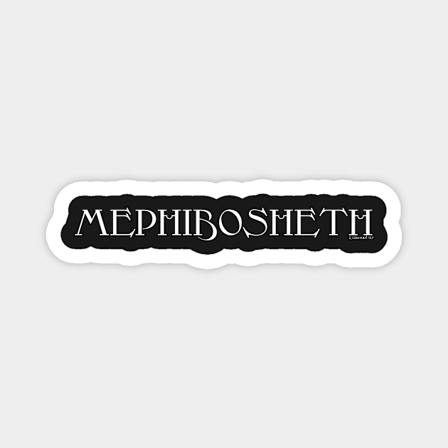 Meshuggah Parody Mephibosheth Metal Logo Magnet by thecamphillips