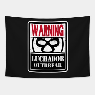 LUCHADOR OUTBREAK Tapestry