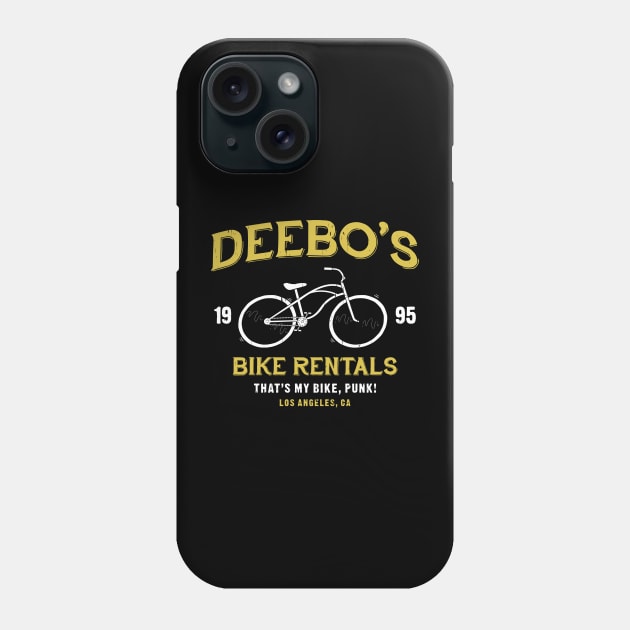 deebo's bike rentals Phone Case by small alley co