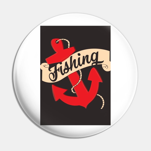 Love Fishing Pin by nickemporium1