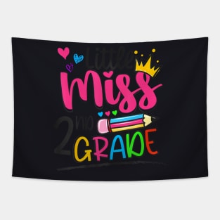 Little Miss Second Grade Back To School 2Nd Grader Tapestry