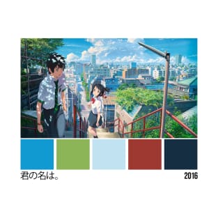 Your Name - Kimi no Na wa - Tu nombre Color Palette T-Shirt