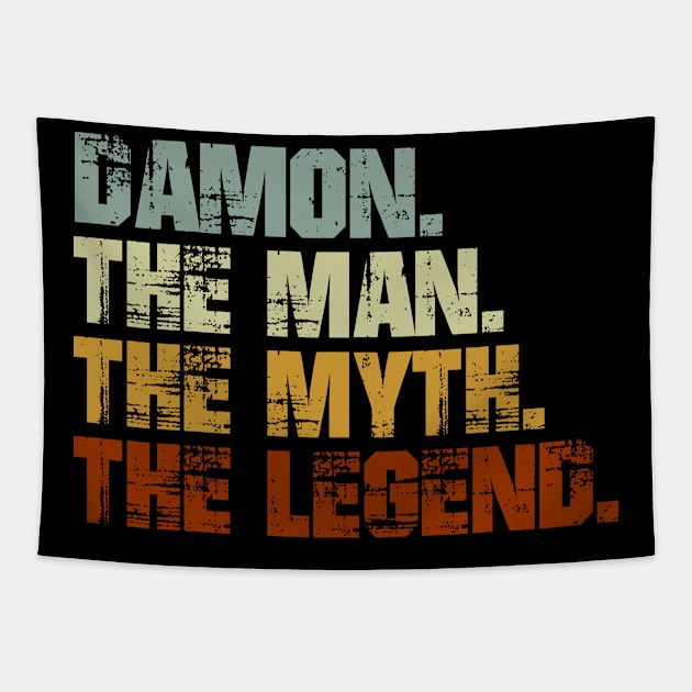 Damon The Man The Myth The Legend Tapestry by designbym