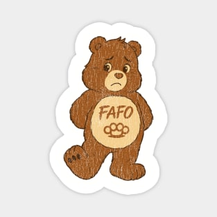 FAFO Brass Knuckles Cheeky Humor Sarcastic Rebel Magnet
