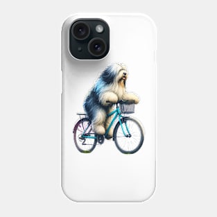 Bergamasco Sheepdog Biking Phone Case