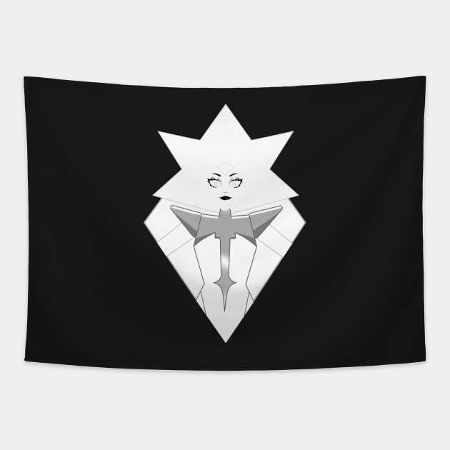 White Diamond Tapestry by Spiral-Squid