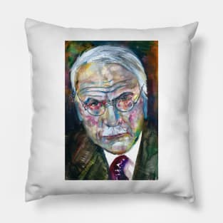 CARL JUNG - watercolor portrait .5 Pillow