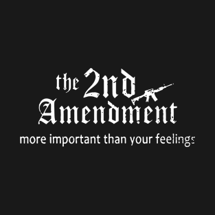 The 2nd Amenoment More Important Than Your Feelings Birthday T-Shirt