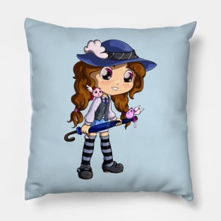 Cloudy Girl Pillow