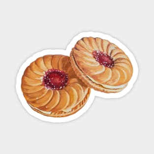 Fruit Creme Cookies painting (no background) Magnet