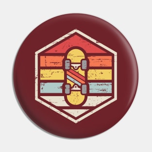 Retro Badge Skateboard Pin