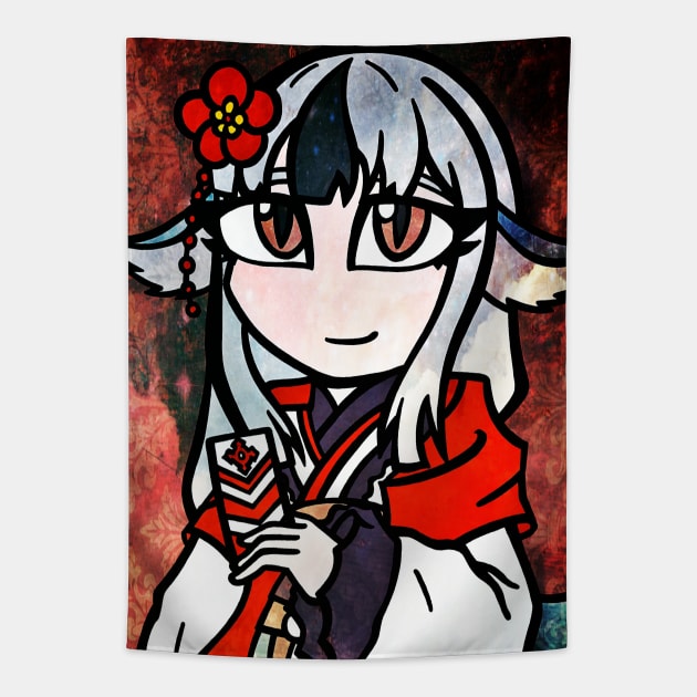 FEH - Renewed Wolfpup, Velouria Tapestry by ScribbleSketchScoo