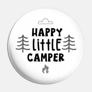 Happy Little Camper Outdoors Shirt, Hiking Shirt, Adventure Shirt Pin