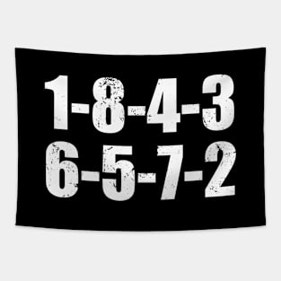 1-8-4-3-6-5-7-2 - Funny Firing Order Tapestry