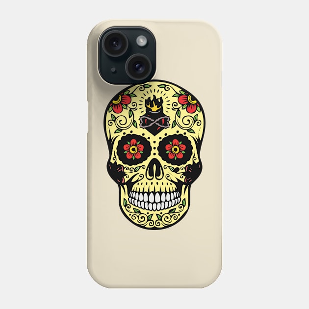 Colorful Mexican skull Phone Case by SamridhiVerma18