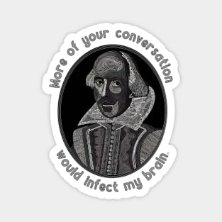 William Shakespeare Portrait and Quote Magnet