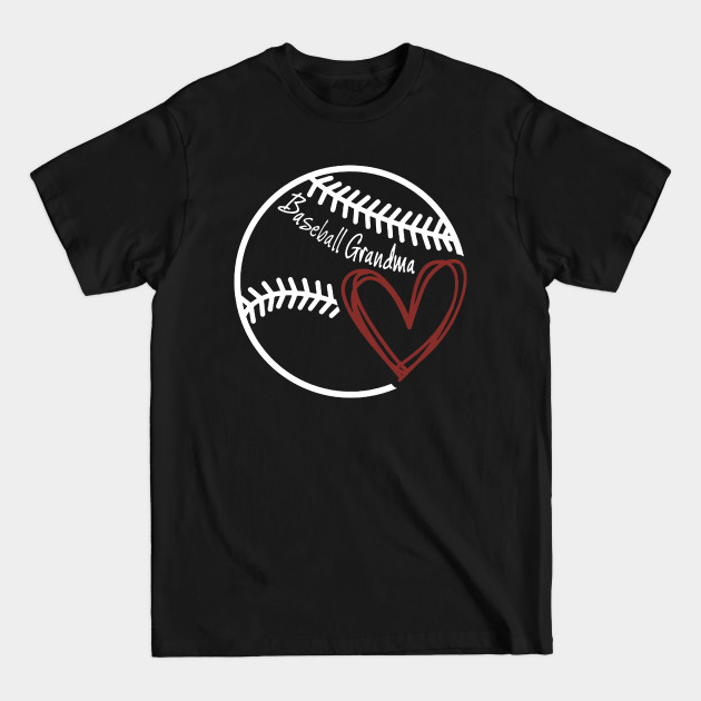 Discover Baseball Grandma Heart - Grandma - T-Shirt