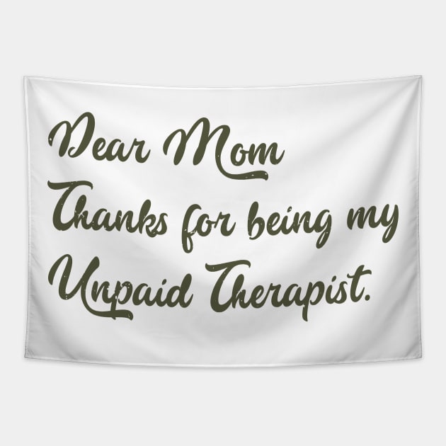 Mom Therapist funny mom Tapestry by Gaming champion