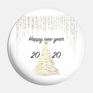 Happy new year 2020 Pin