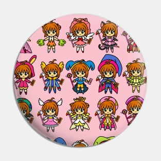 Cardcaptor Sakura: Clear Card Character Pinback Button