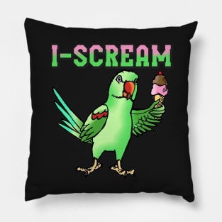 I-Scream Alexandrine Parakeet with Icecream Pillow