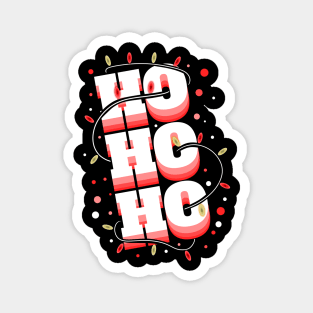 Ho Ho Ho Letters With Light Chain Christmas Magnet