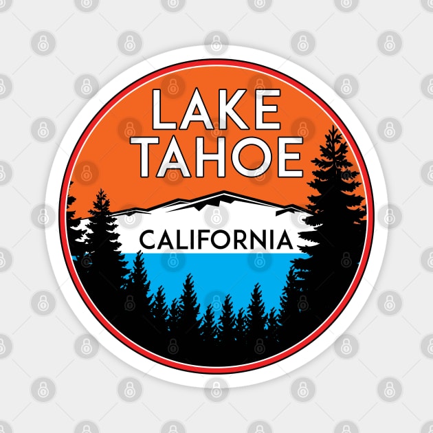 LAKE TAHOE CALIFORNIA REPUBLIC SKIING SKI LAKE BOAT BOATING BEAR SNOWBOARD Magnet by heybert00