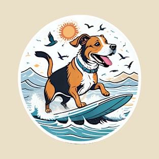 Surfing Dog T-Shirt