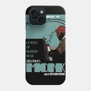 Thelonious Monk Jazz Poster Phone Case