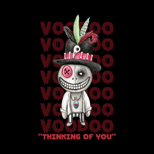 Voodoo Doll Thinking Of You Halloween by Teewyld