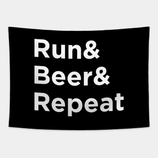 Run & Beer & Repeat Tapestry