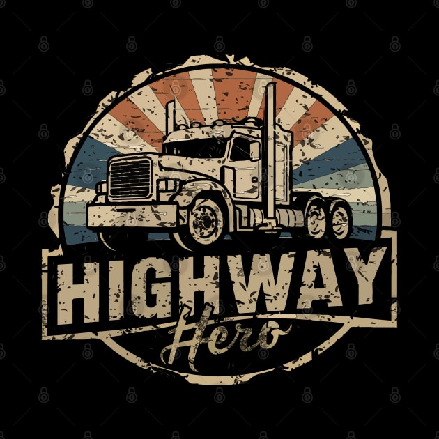 Retro Vintage Truck Driver Design For Men Trucker by TopTees