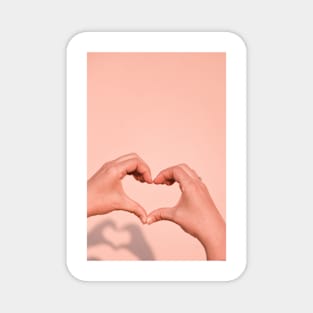 Heart Shaped Hands Magnet