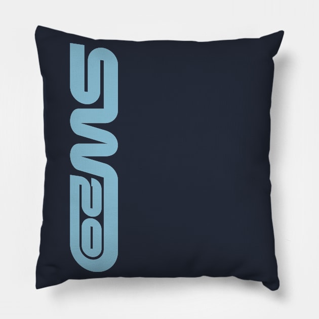 SW20: the Phoenix Soars Again (blue metallic) Pillow by PRS_Designs_787