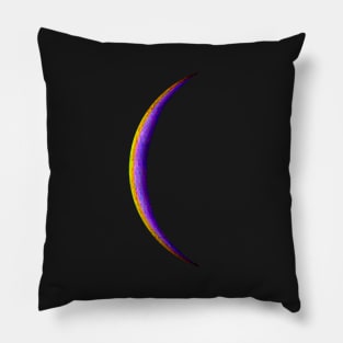 Colorful Crescent Moon Pillow