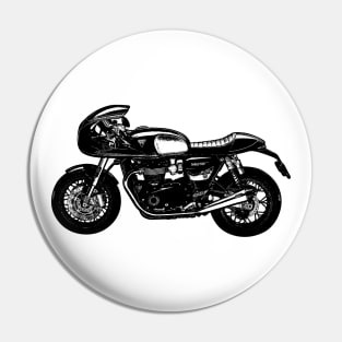 Thruxton TFC Cafe Racer Sketch Art Pin