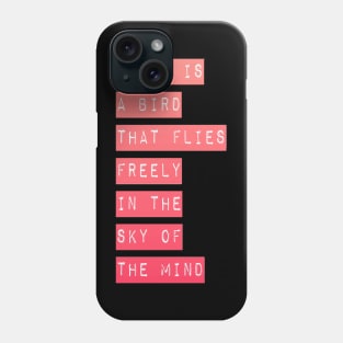 Thuth is a bird that flies freely in the sky of the mind Phone Case