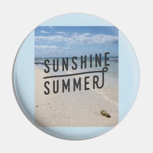 Sunshine Summer Caribbean Beach Pin