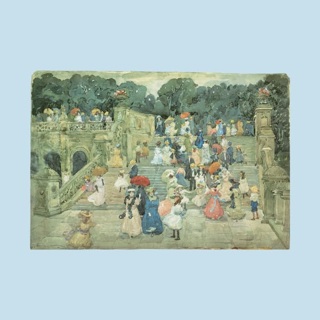 The Mall, Central Park by Maurice Brazil Prendergast by MasterpieceCafe