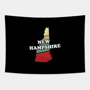 Retro New Hampshire Design, Souvenir Gift Tapestry