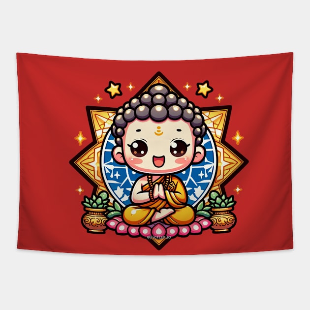 Panchika - God of Riches Tapestry by Pickledjo