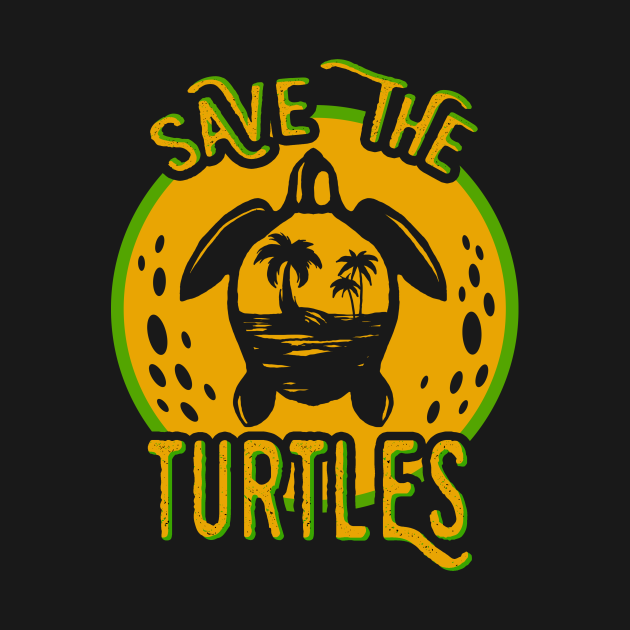 Save The Turtles Vintage - Save The Turtles - T-Shirt | TeePublic