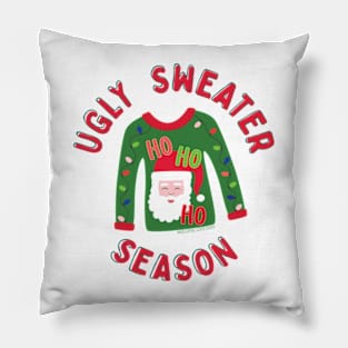 Ugly Sweater Season ©GraphicLoveShop Pillow