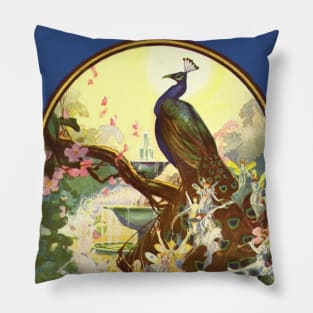 Peacock and Fairies Pillow