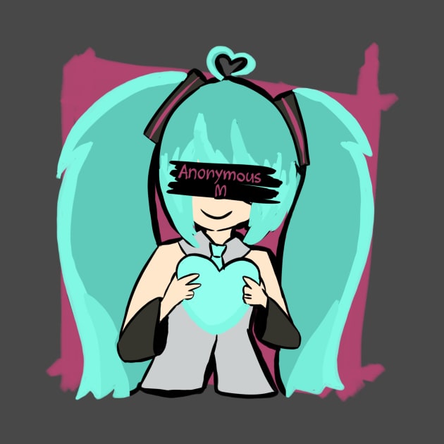 Anonymous M / Hatsune Miku by Haphazardly-E