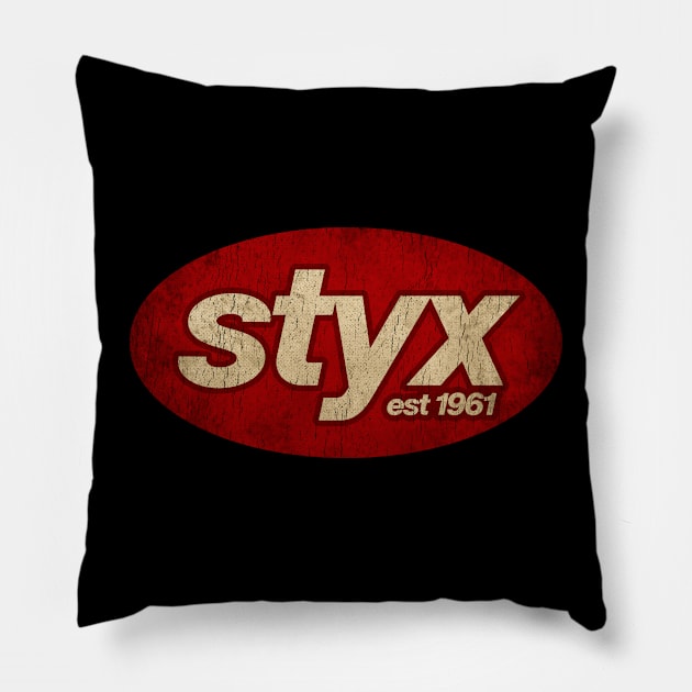 Styx - Vintage Pillow by Skeletownn