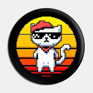 Cat Retro Pin