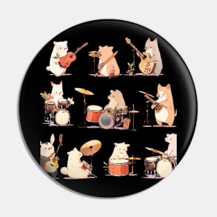 Instrumental Animals Pin