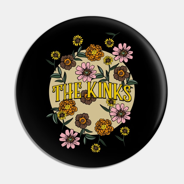 Kinks Name Personalized Flower Retro Floral 80s 90s Name Style Pin by Ancientdistant