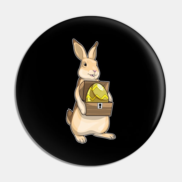 Bunny Easter Easter egg Treasure chest Pin by Markus Schnabel